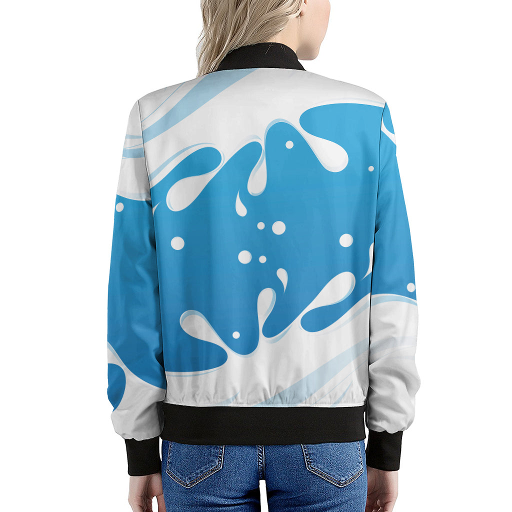 Milk Print Women's Bomber Jacket
