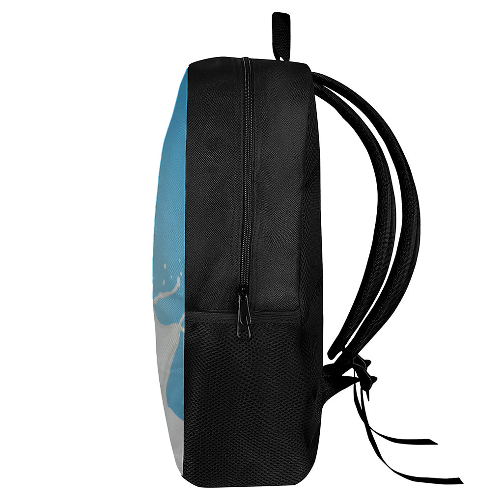 Milk Splash Print 17 Inch Backpack