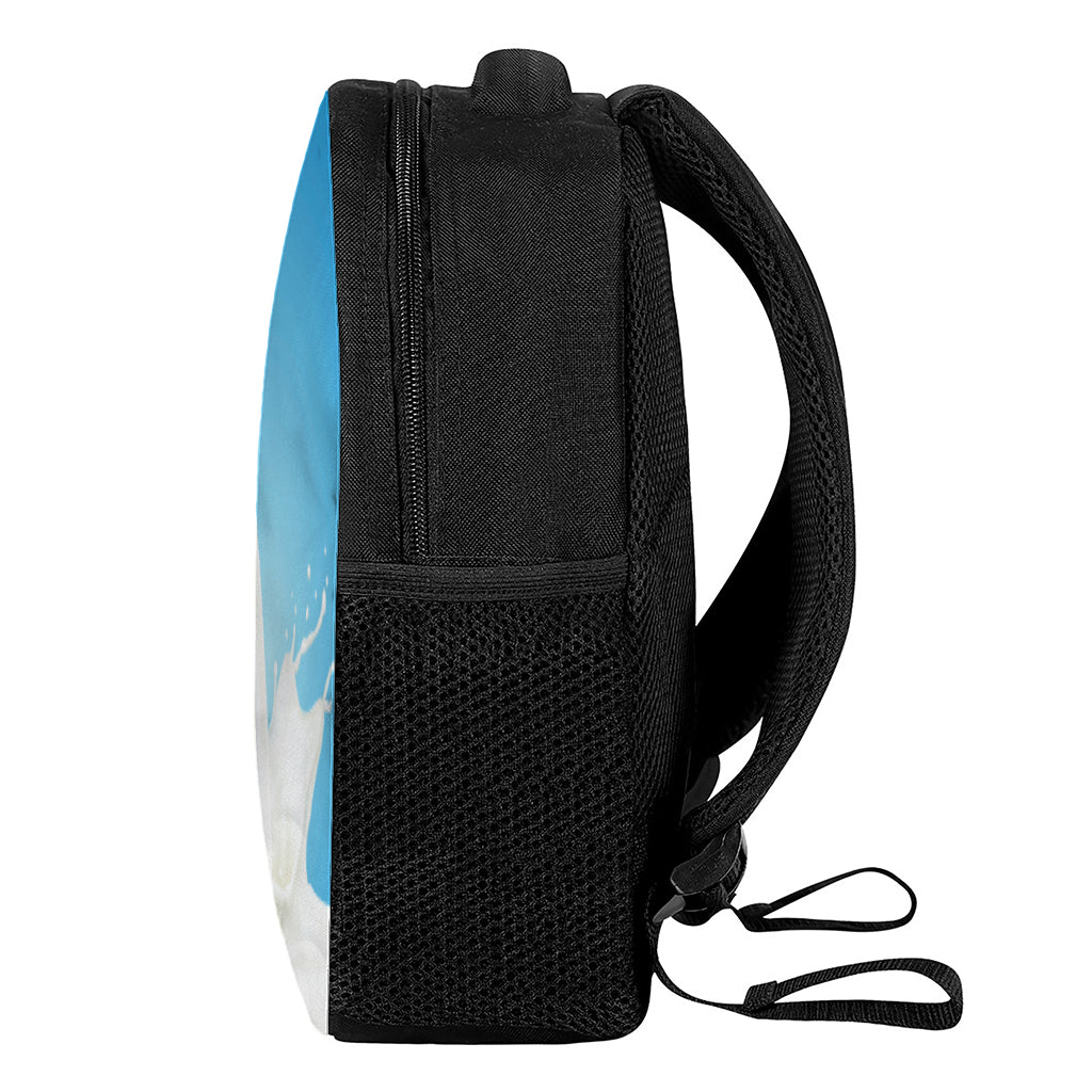 Milk Splash Print Casual Backpack