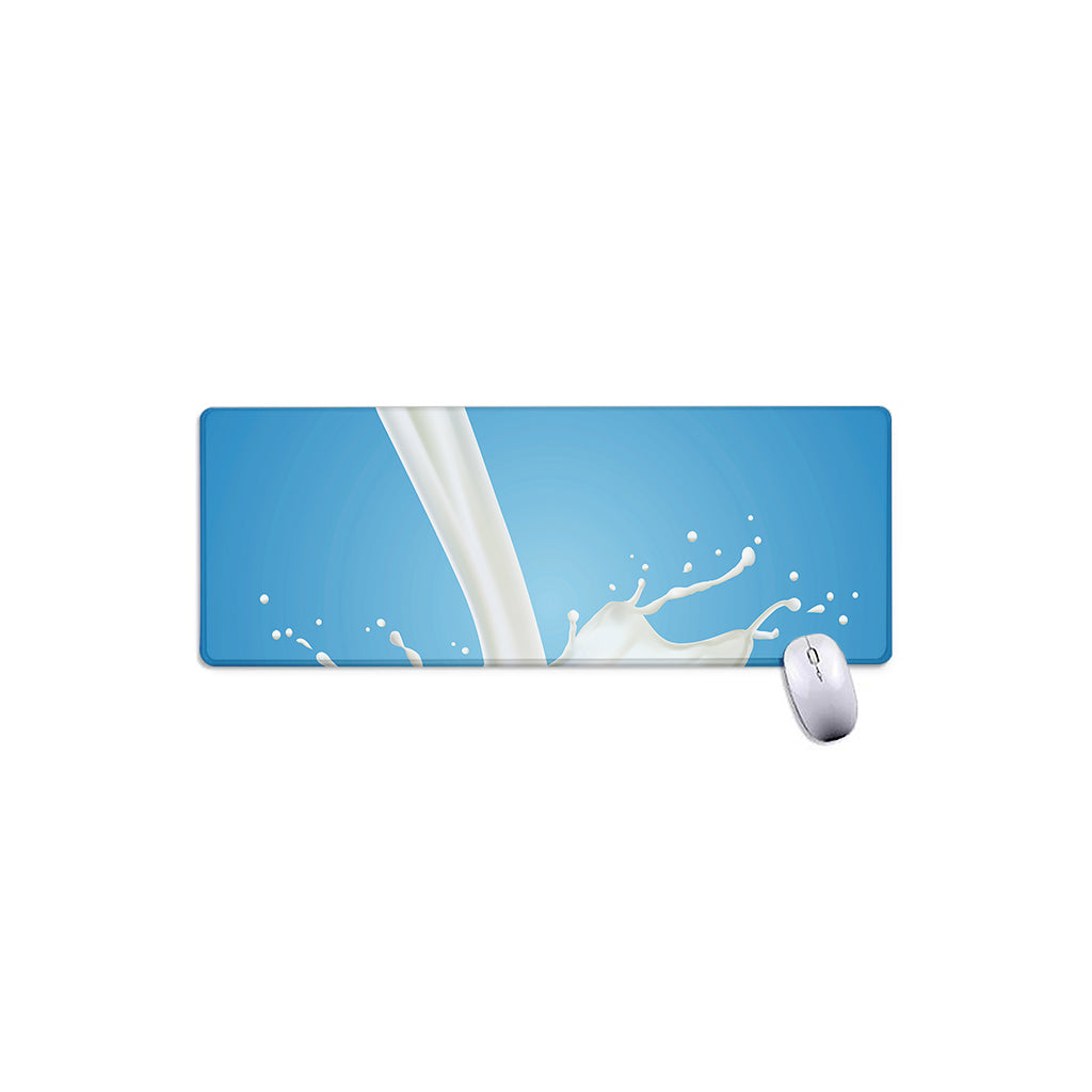 Milk Splash Print Extended Mouse Pad