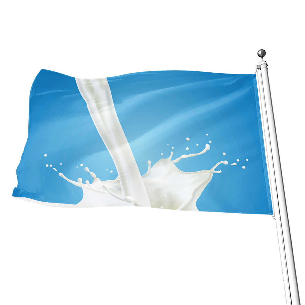 Milk Splash Print Flag