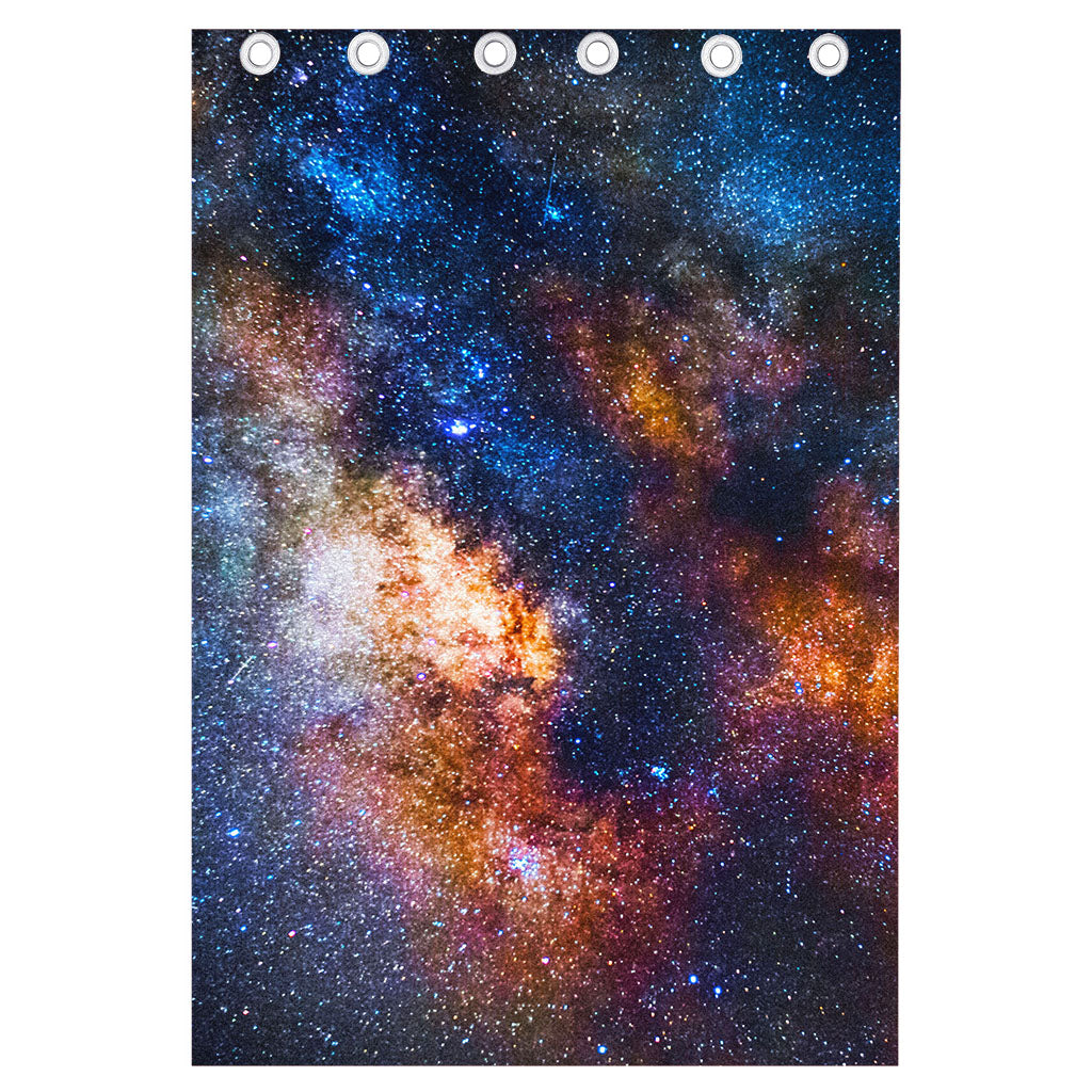 Milky Way Universe Galaxy Space Print Curtain