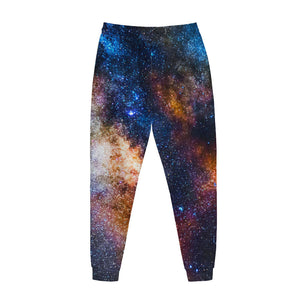 Milky Way Universe Galaxy Space Print Jogger Pants