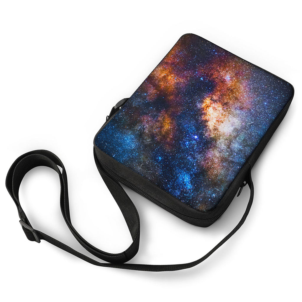 Milky Way Universe Galaxy Space Print Rectangular Crossbody Bag