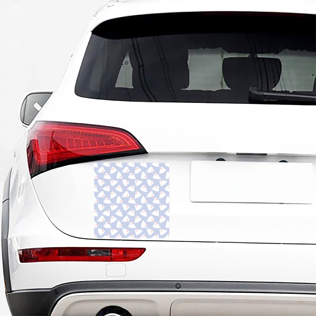 Mini Rabbit Pattern Print Car Sticker