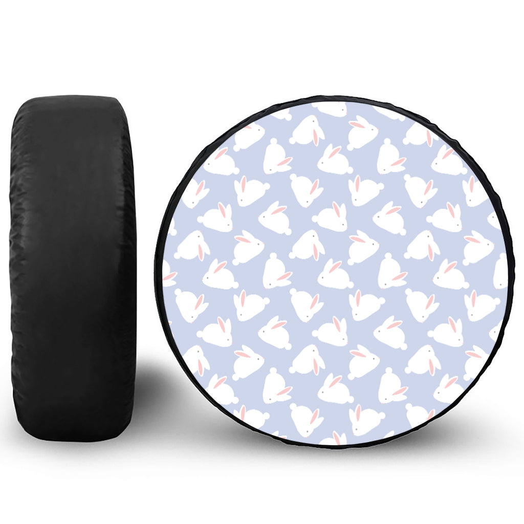 Mini Rabbit Pattern Print Tire Cover