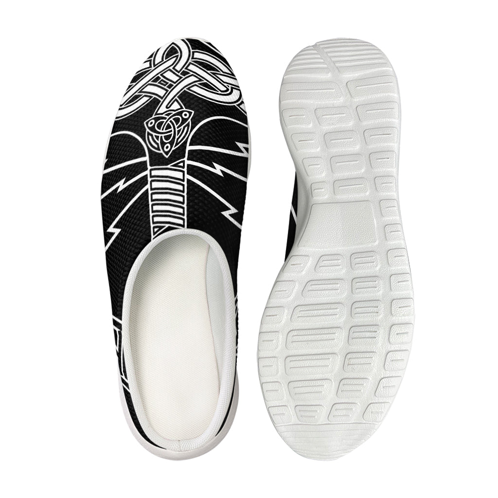 Mjolnir And Younger Futhark Print Mesh Casual Shoes