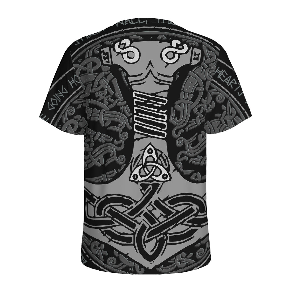 Mjolnir Hammer Of Thor Print Men's Sports T-Shirt
