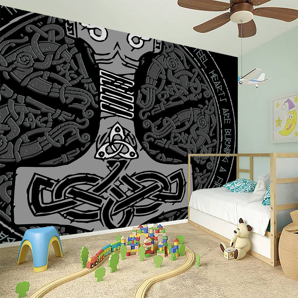 Mjolnir Hammer Of Thor Print Wall Sticker