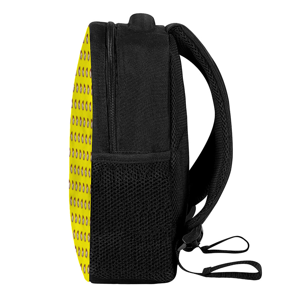 Monkey Emoji Pattern Print Casual Backpack
