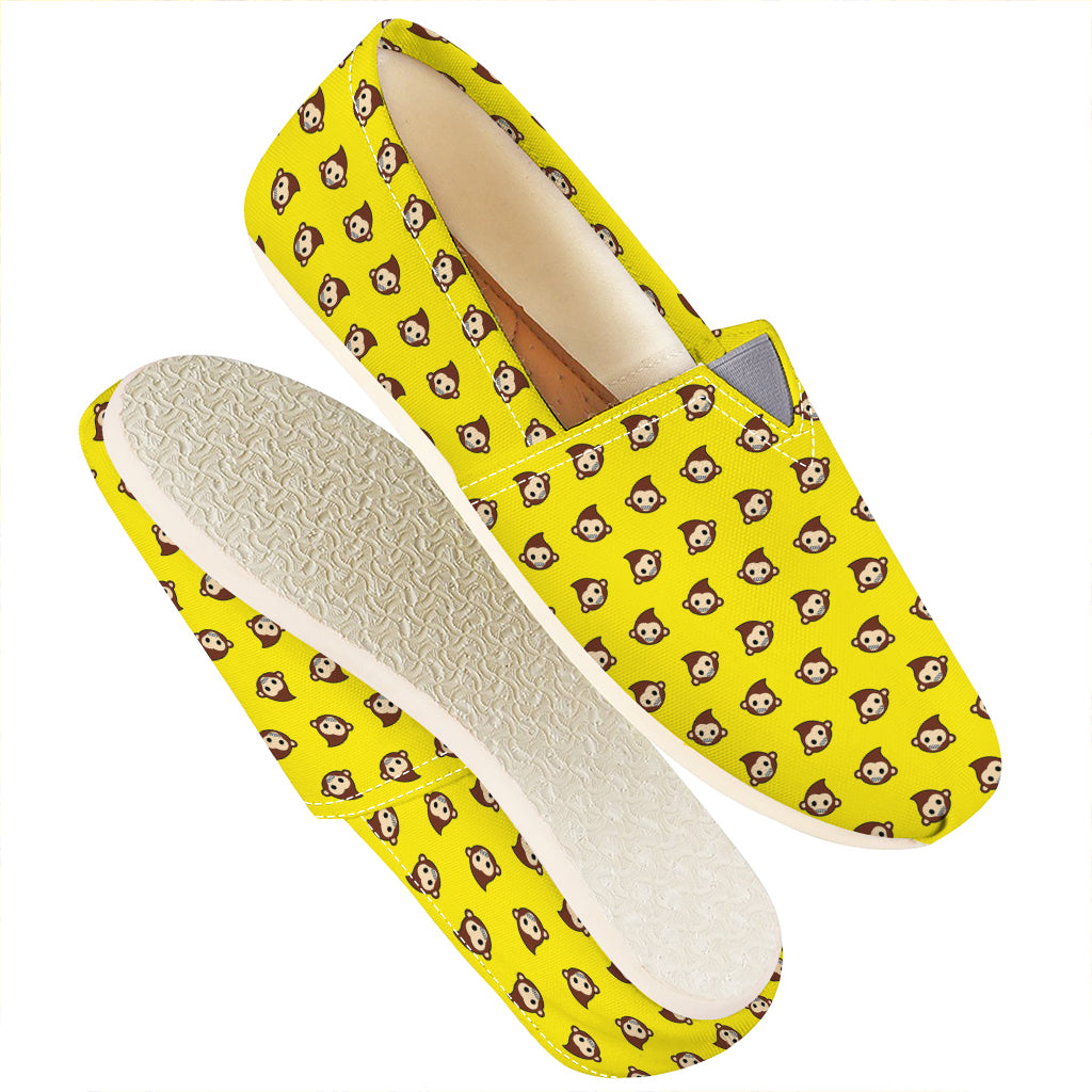 Monkey Emoji Pattern Print Casual Shoes