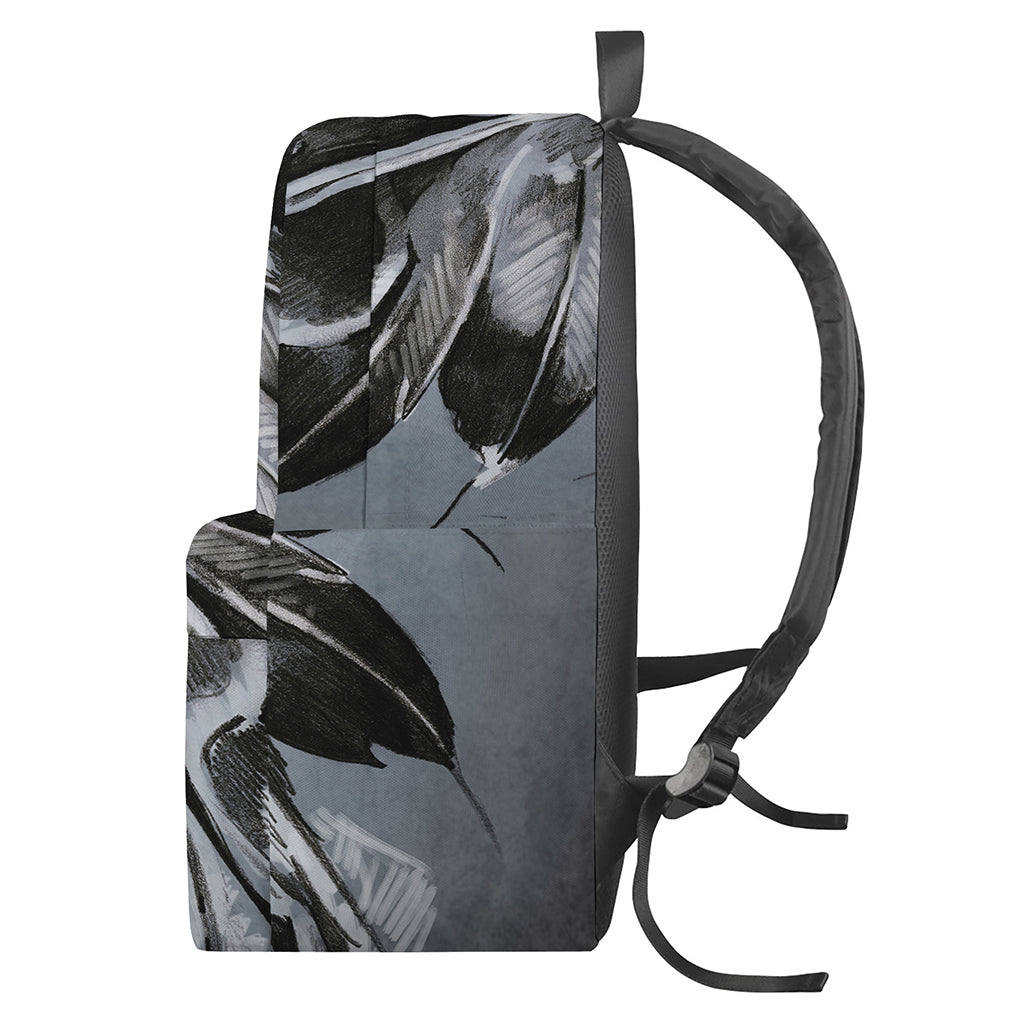 Monochrome Native Indian Portrait Print Backpack