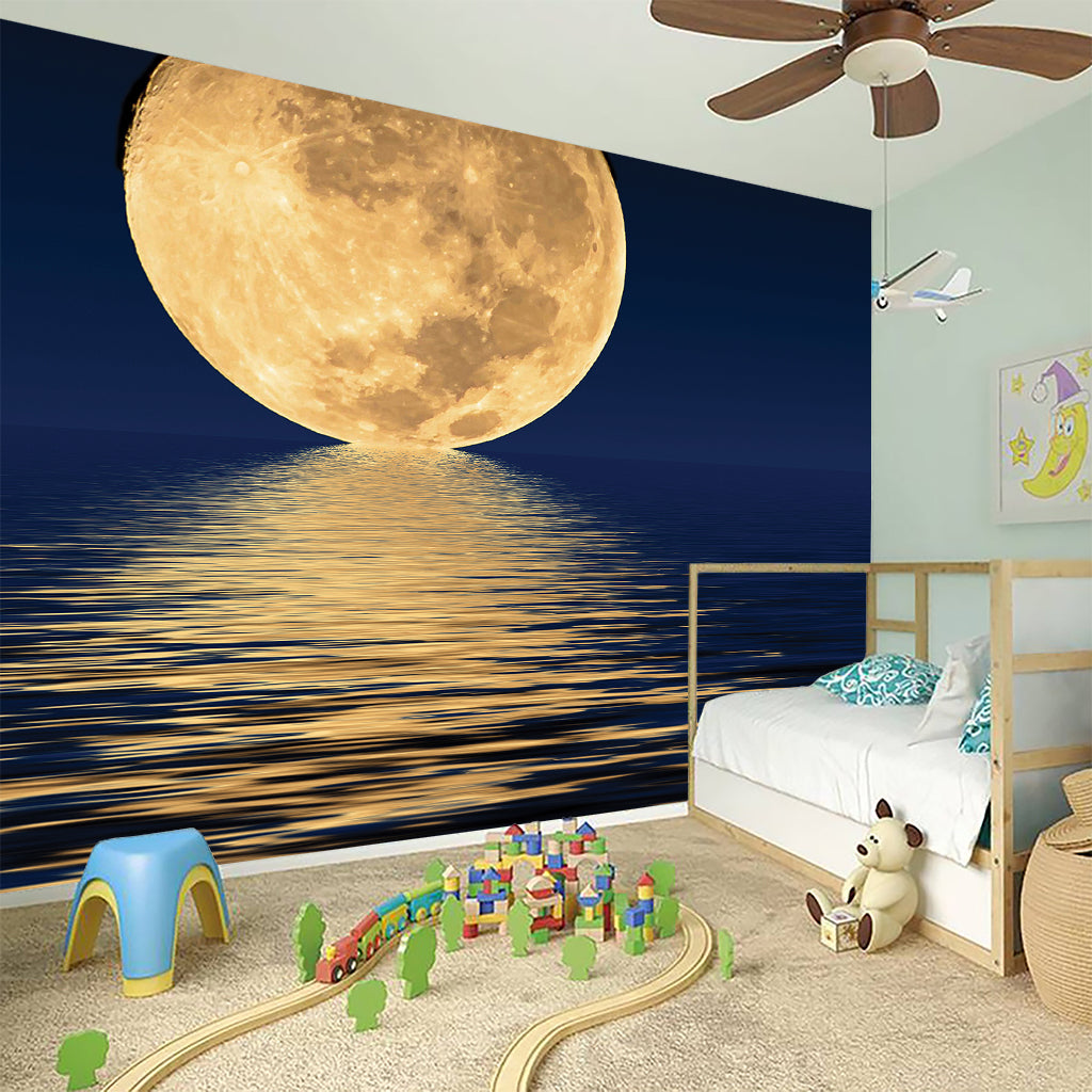 Moonlight On The Sea Print Wall Sticker