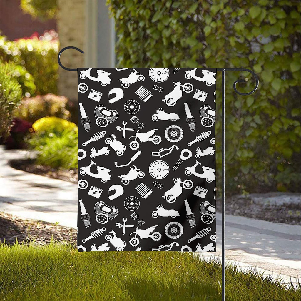 Motorcycle Equipment Pattern Print House Flag