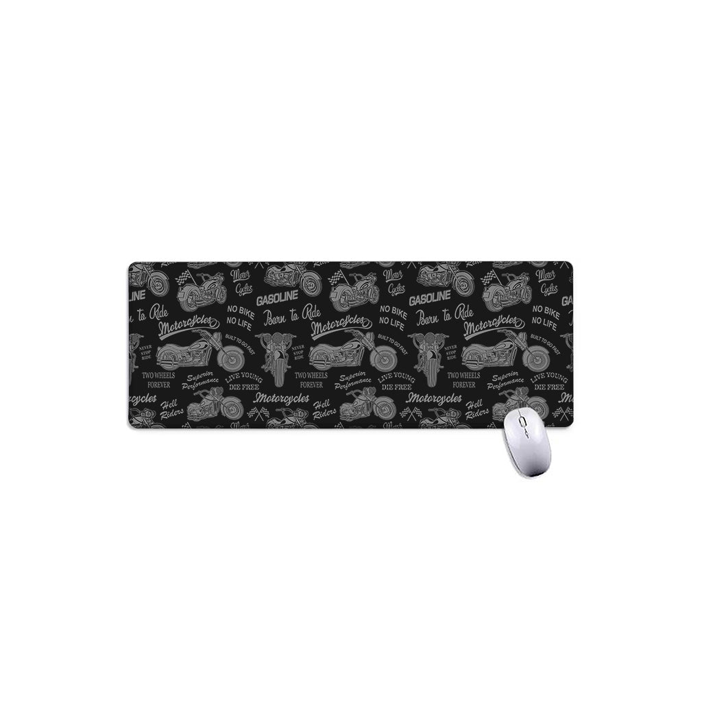 Motorcycle Quote Pattern Print Extended Mouse Pad