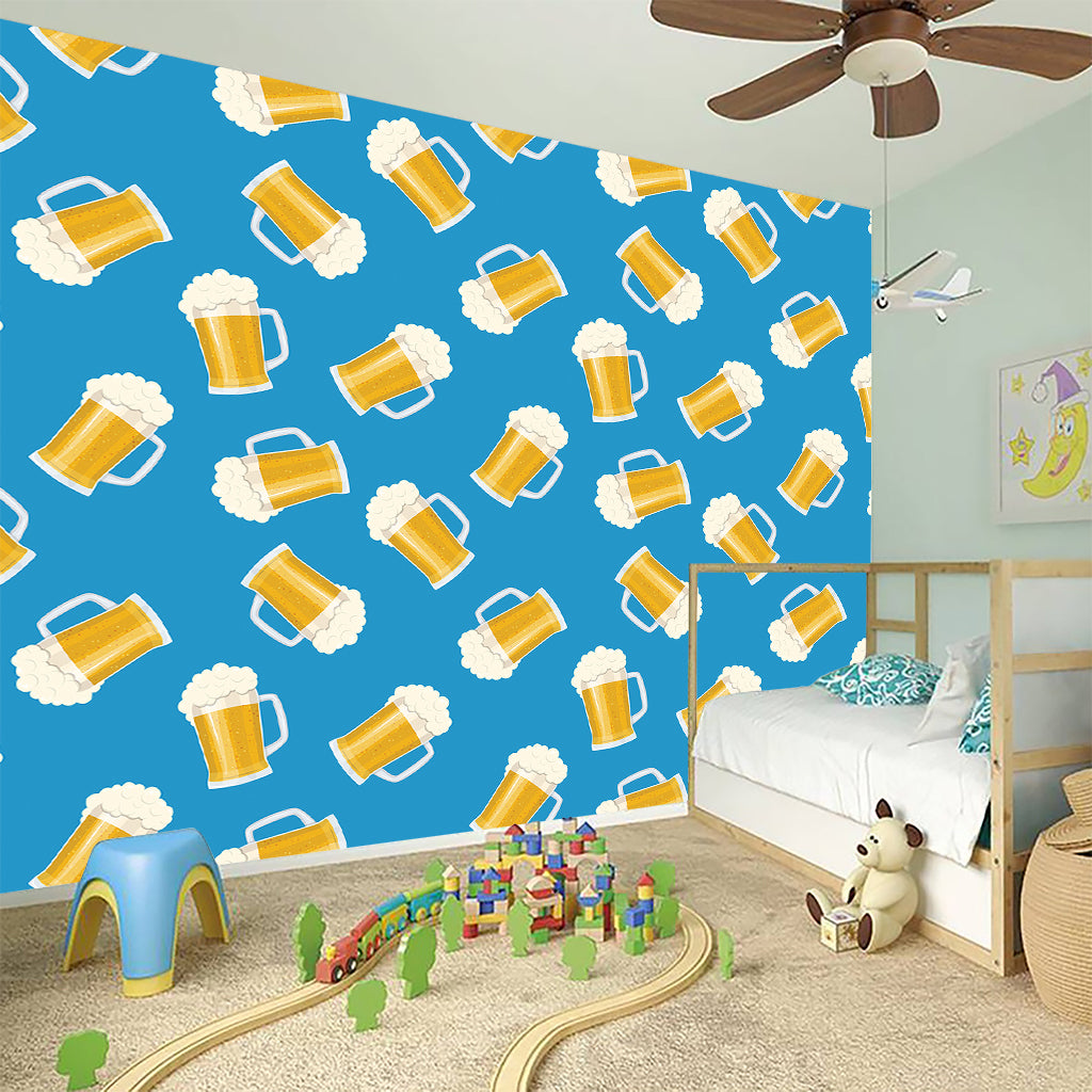 Mug Of Beer Pattern Print Wall Sticker