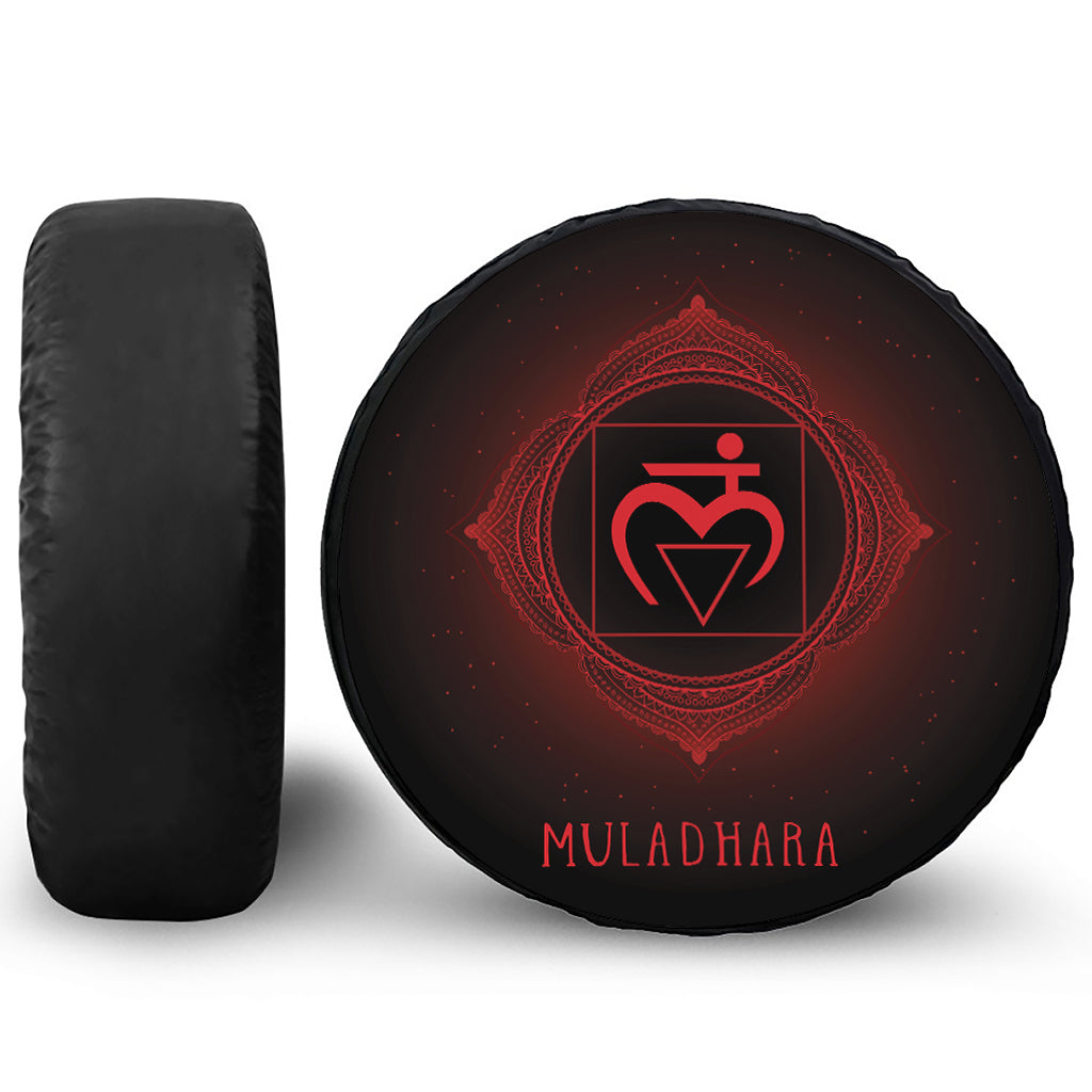 Muladhara Chakra Symbol Print Tire Cover