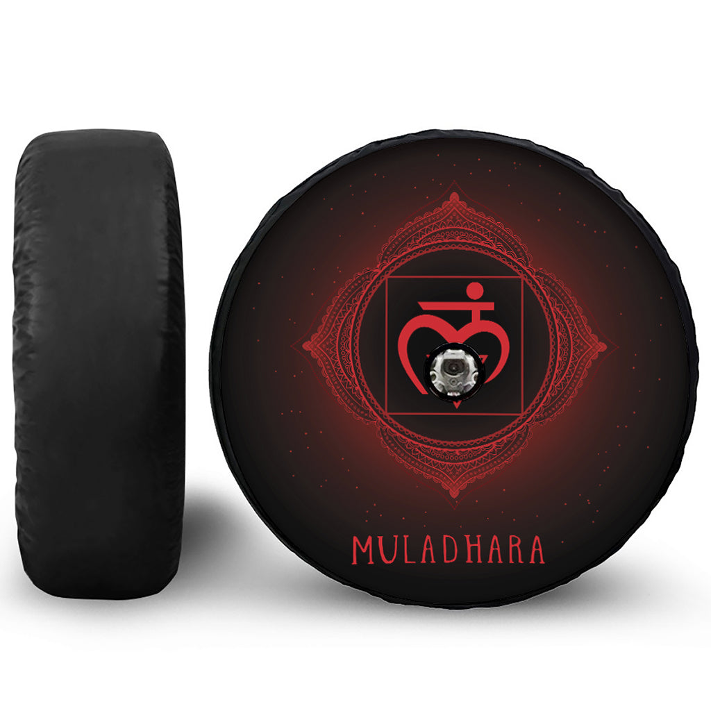 Muladhara Chakra Symbol Print Tire Cover With Camera Hole