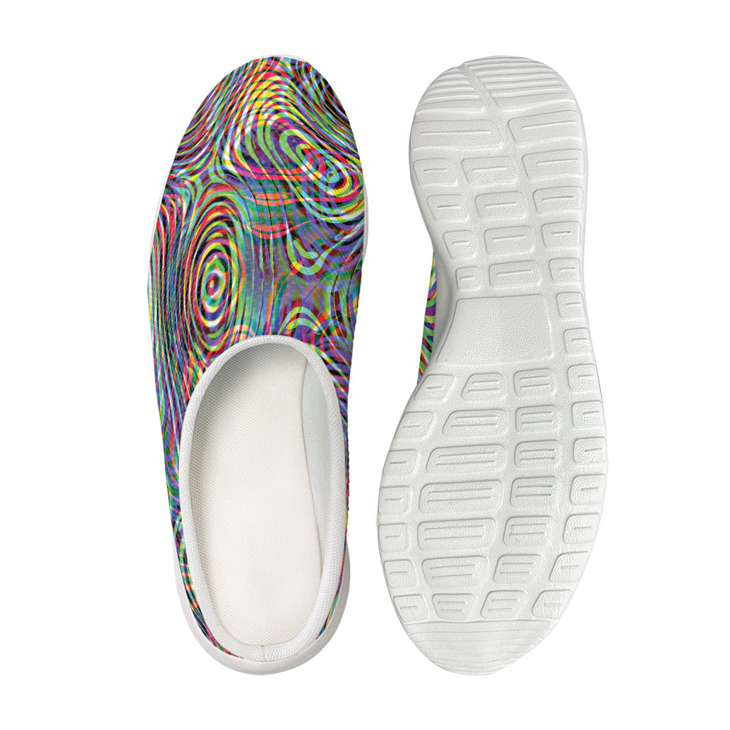 Multicolor Psychedelic Print Mesh Casual Shoes