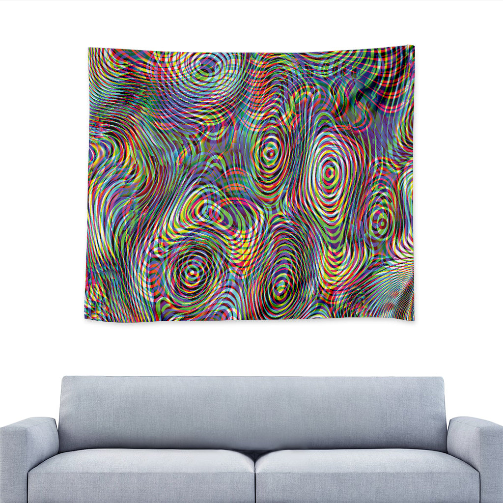 Multicolor Psychedelic Print Tapestry
