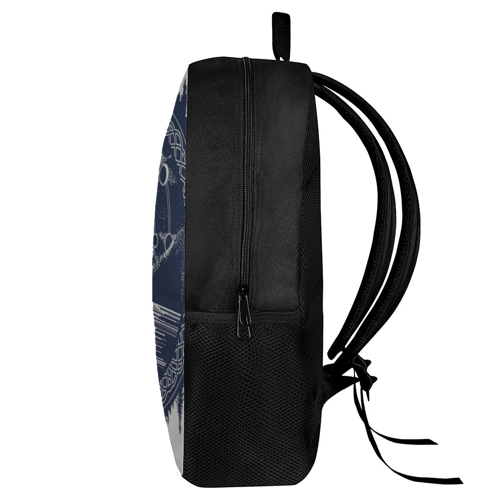 Mystical Lunar Phase Print 17 Inch Backpack