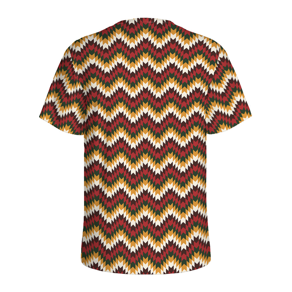 Native American Chevron Tribal Print Men's Sports T-Shirt