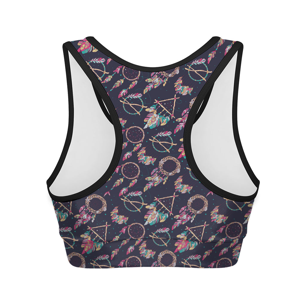 Native American Dream Catcher Print Women's Sports Bra