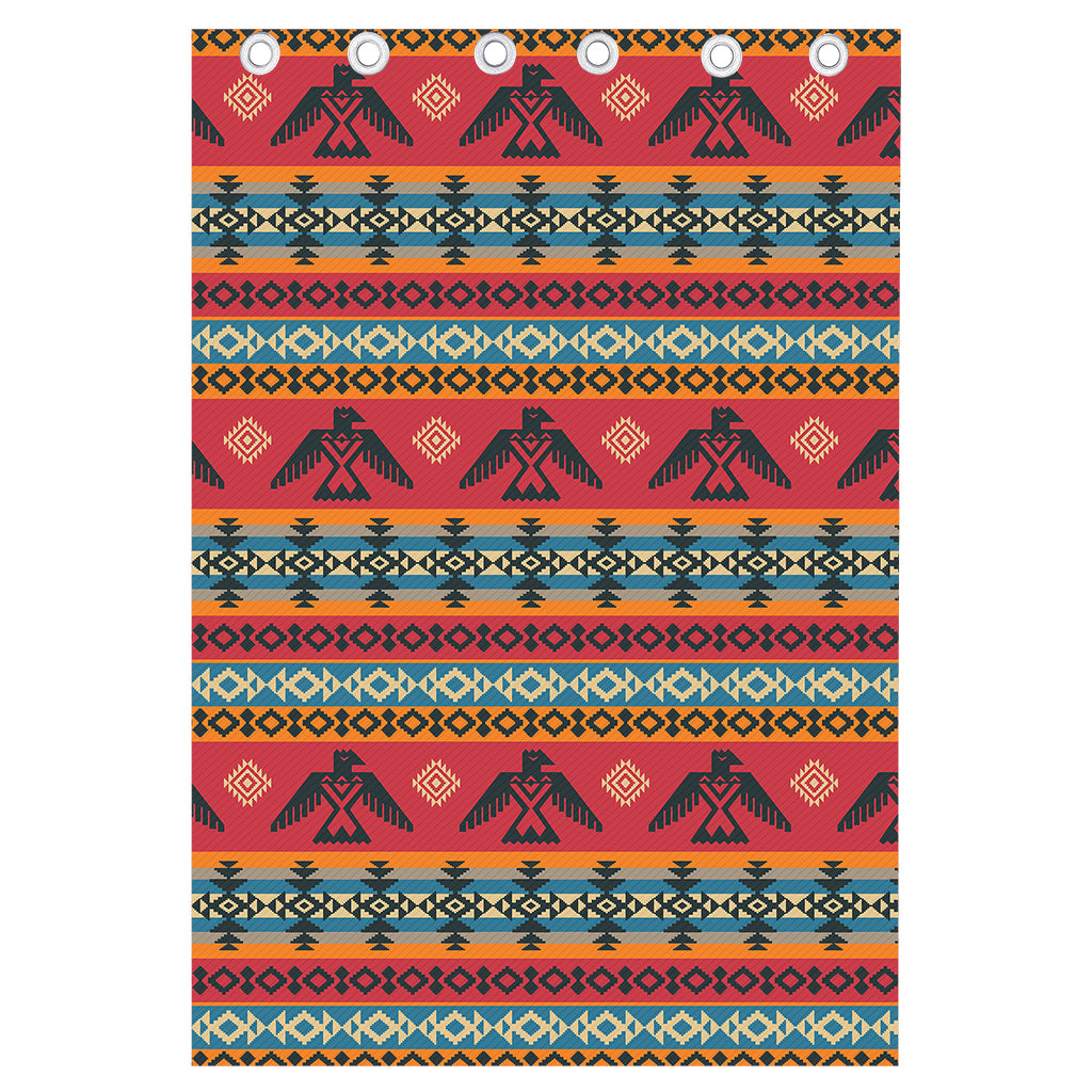 Native American Eagle Pattern Print Curtain
