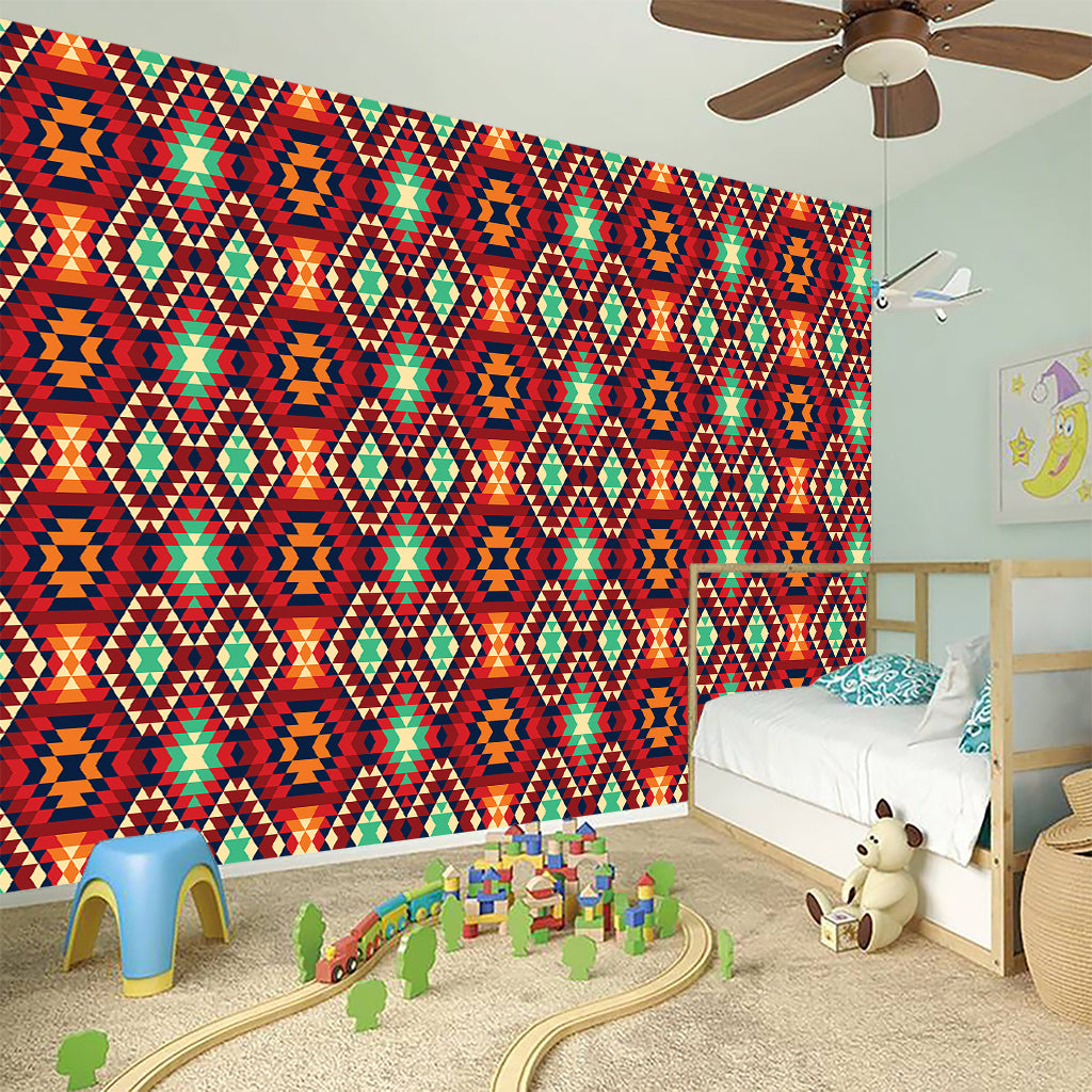Native American Geometric Pattern Print Wall Sticker