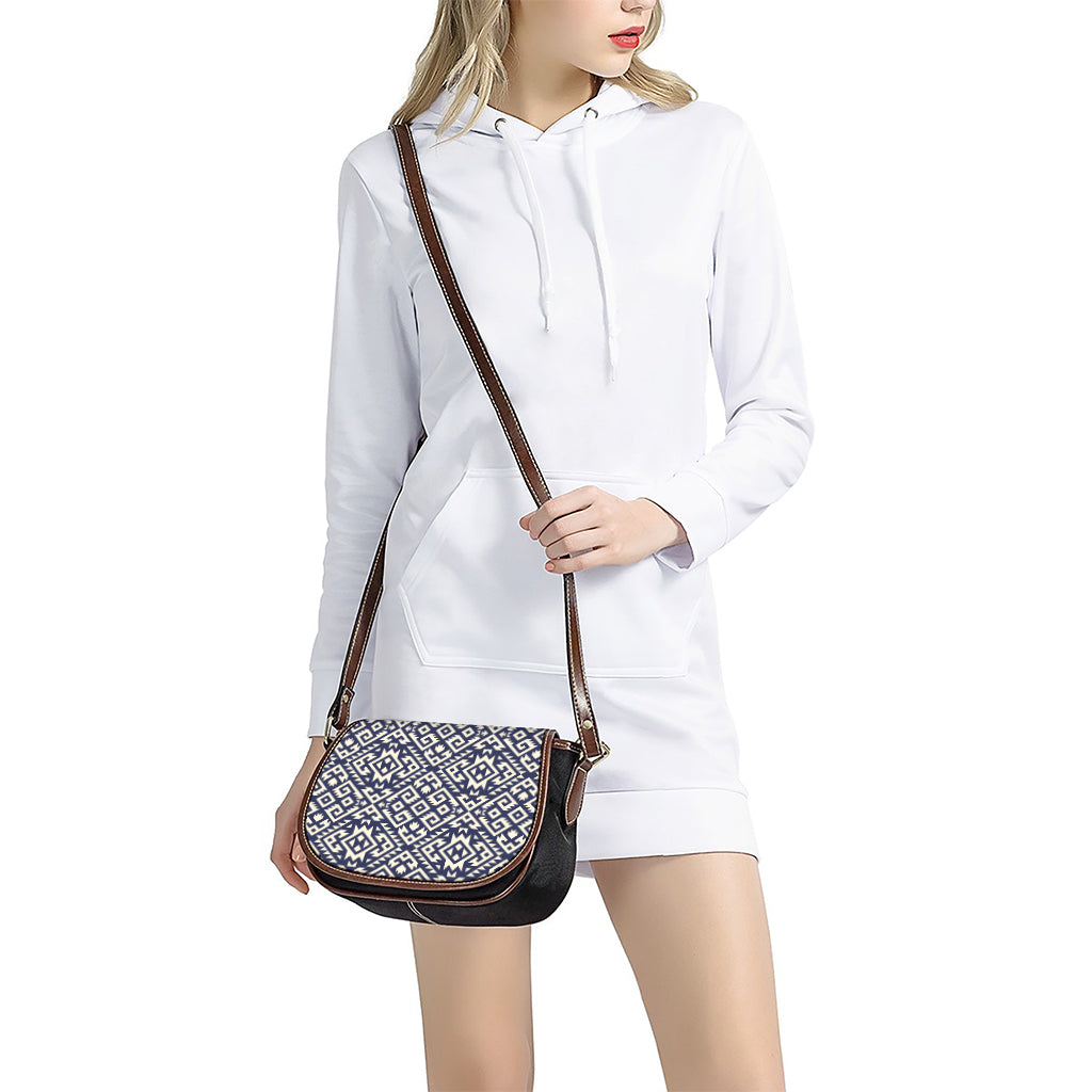 Native Indian Navajo Pattern Print Saddle Bag