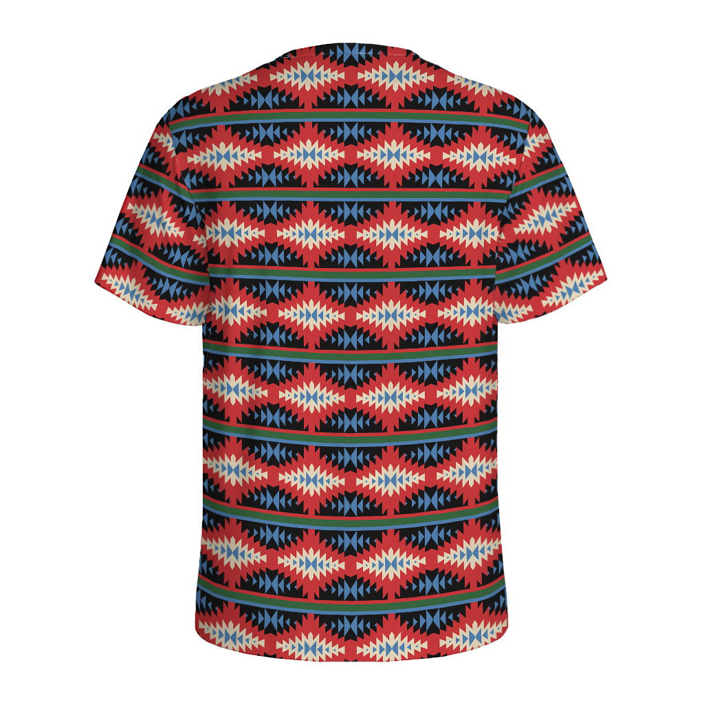 Native Navajo Pattern Print Men's Sports T-Shirt