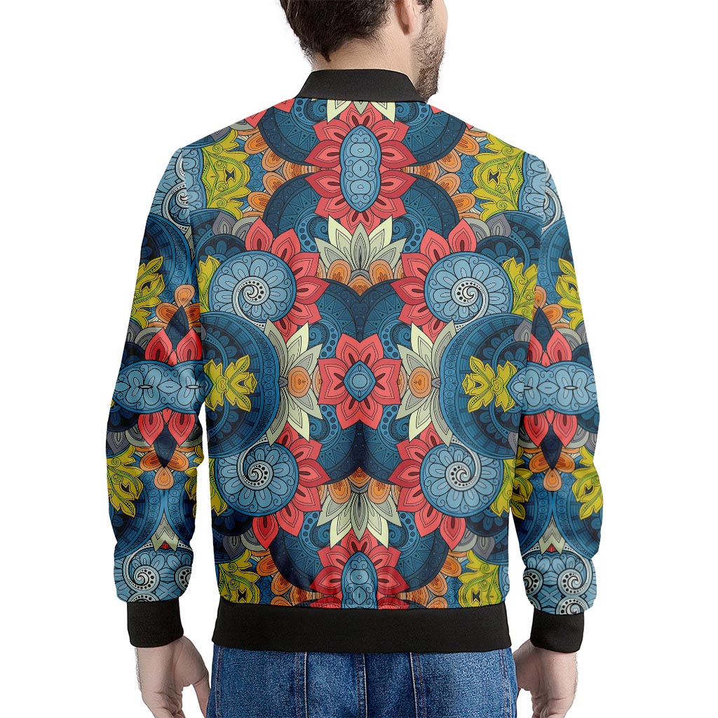 Native Tribal Bohemian Pattern Print Men's Bomber Jacket