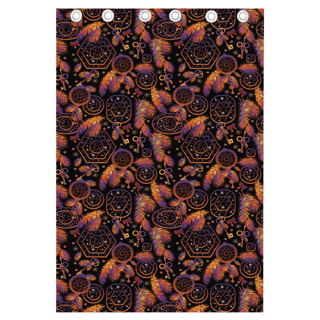 Native Tribal Dream Catcher Print Curtain