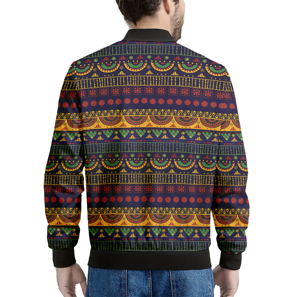 Native Tribal Indian Pattern Print Men's Bomber Jacket