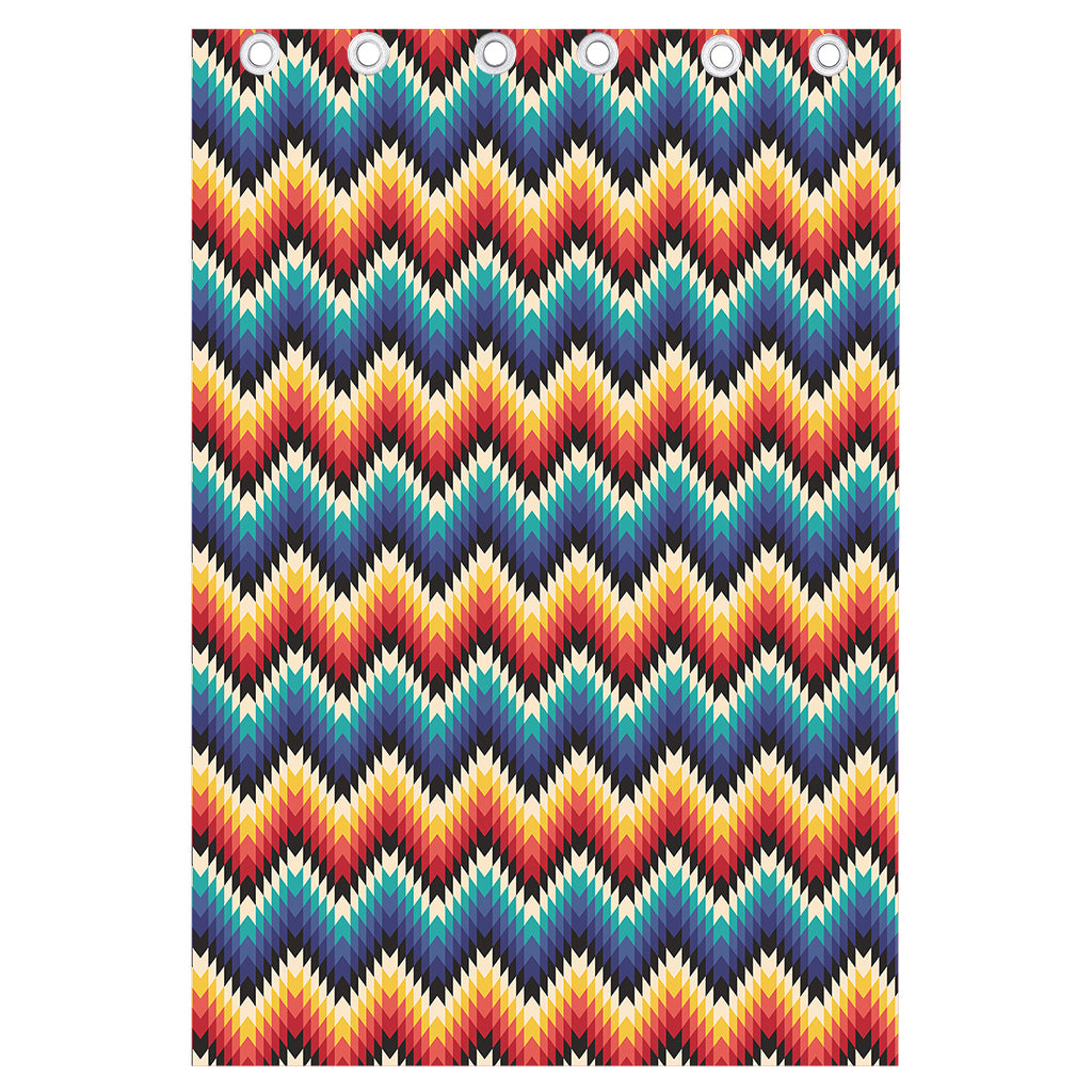 Native Tribal Inspired Pattern Print Curtain