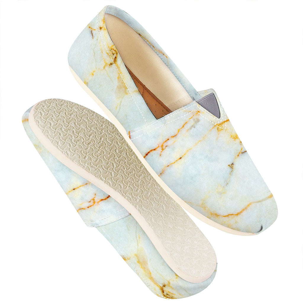 Natural Gold Marble Print Casual Shoes