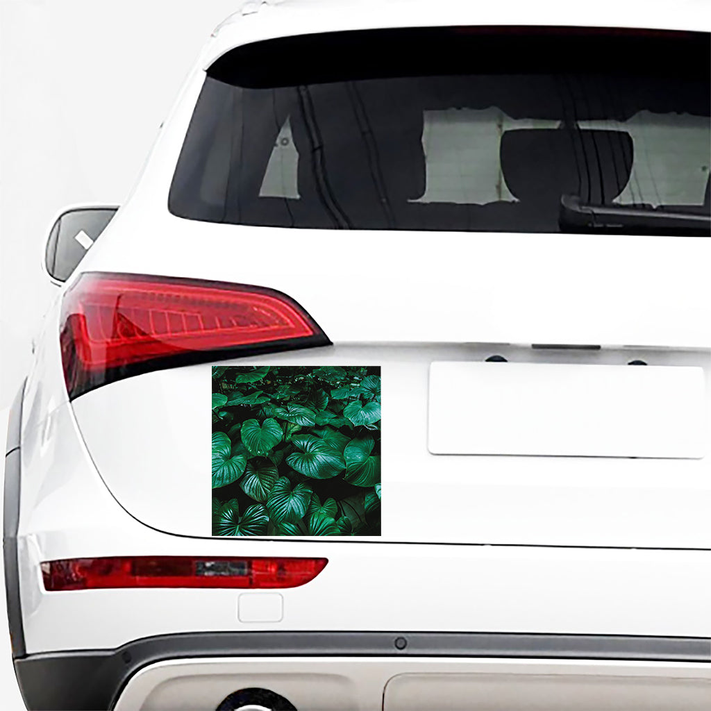 Natural Tropical Leaf Print Car Sticker