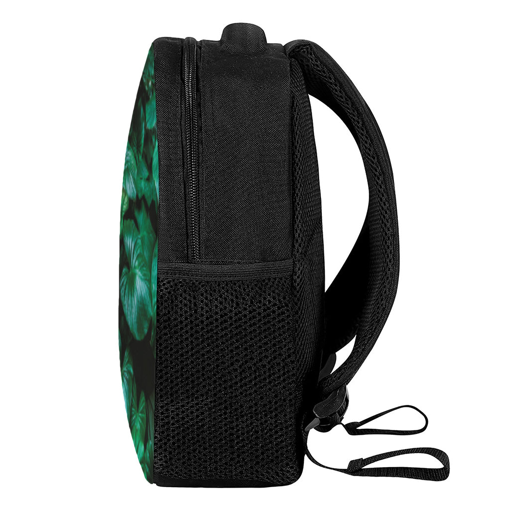 Natural Tropical Leaf Print Casual Backpack