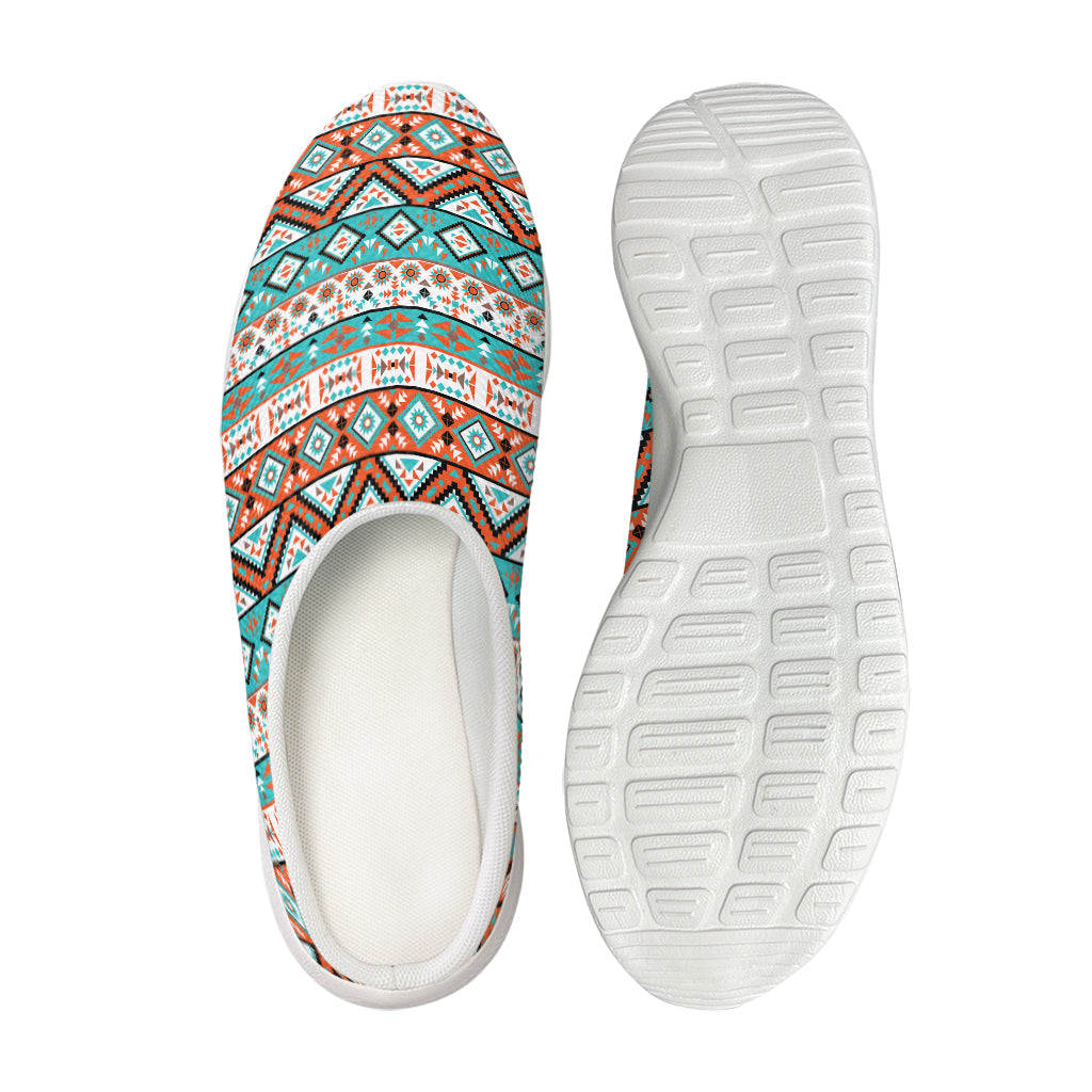 Navajo Geometric Pattern Print Mesh Casual Shoes