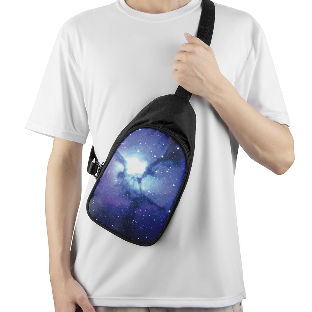 Nebula Space Print Chest Bag