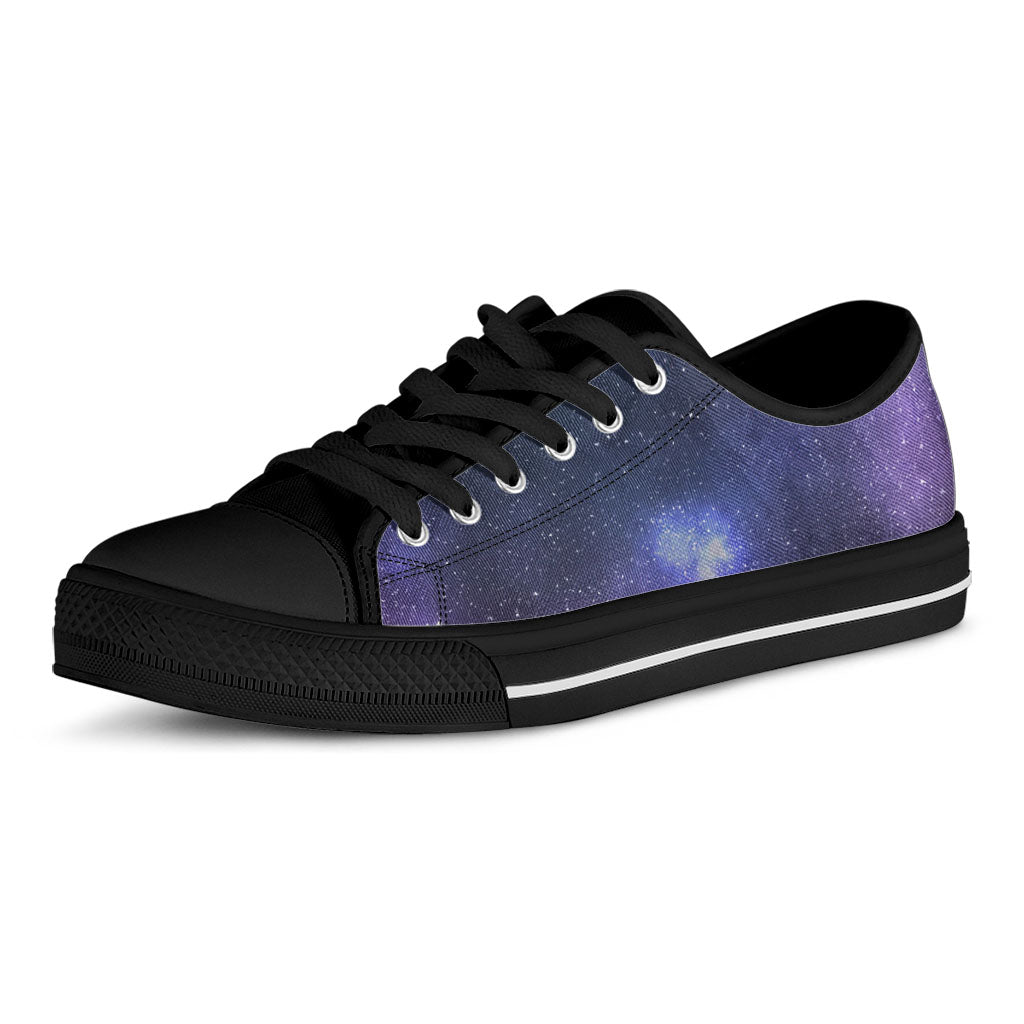 Nebula Universe Galaxy Deep Space Print Black Low Top Sneakers