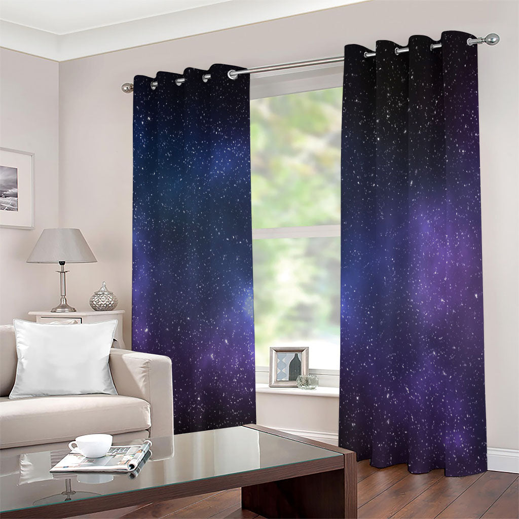 Nebula Universe Galaxy Deep Space Print Extra Wide Grommet Curtains