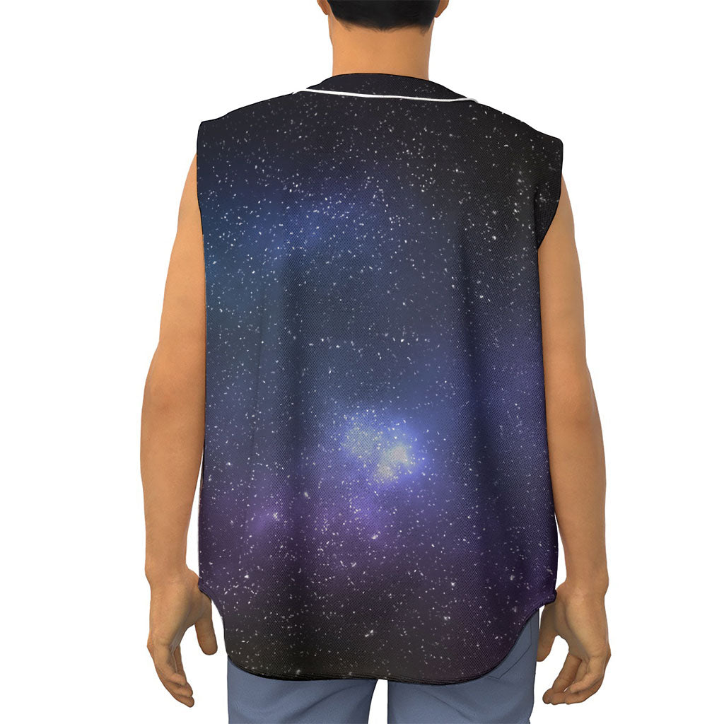 Nebula Universe Galaxy Deep Space Print Sleeveless Baseball Jersey
