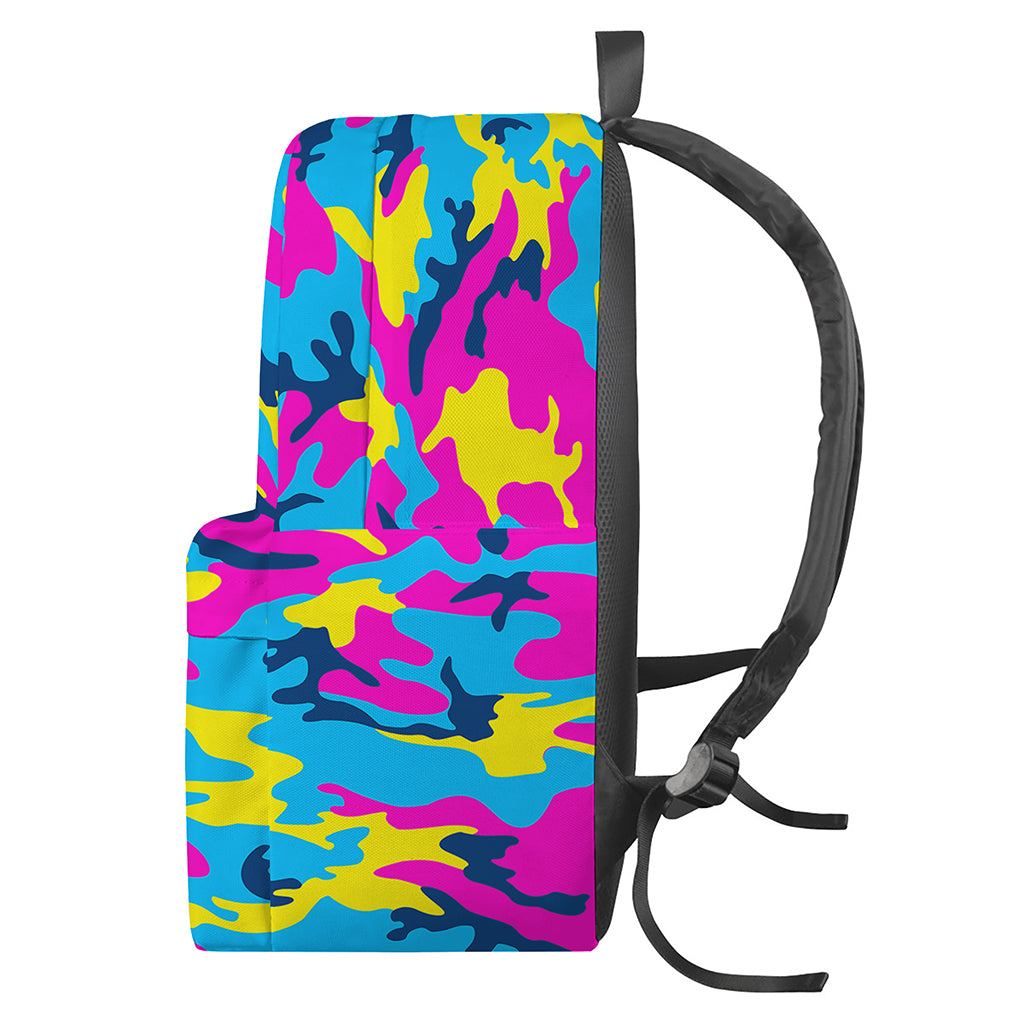 Neon Camouflage Print Backpack