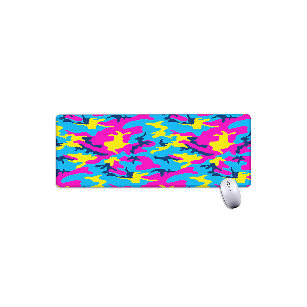 Neon Camouflage Print Extended Mouse Pad