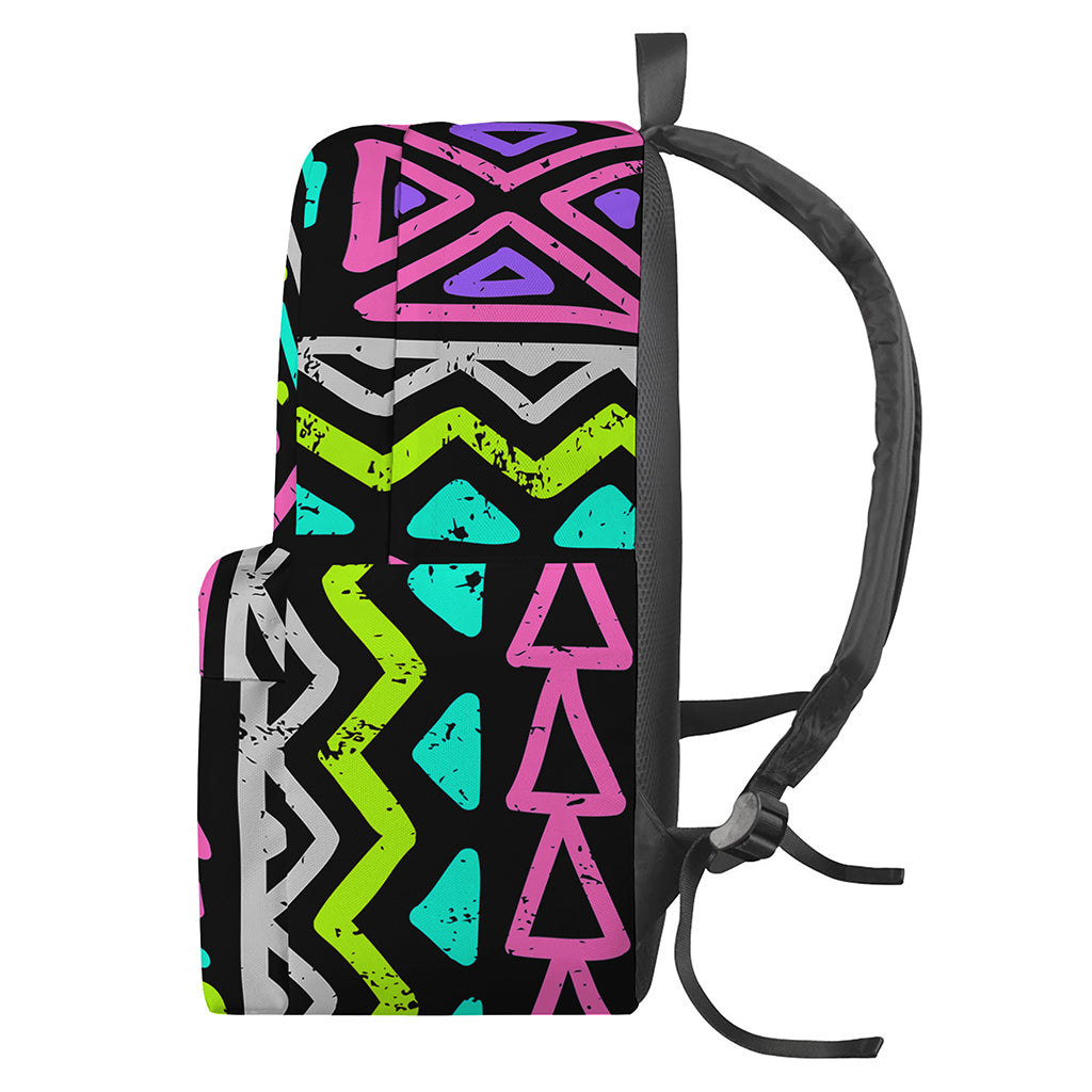 Neon Native Aztec Pattern Print Backpack