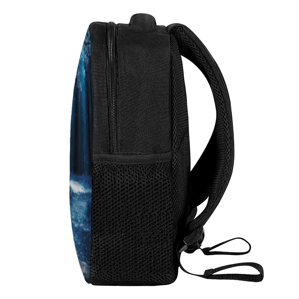 Night Forest And Moonlight Print Casual Backpack