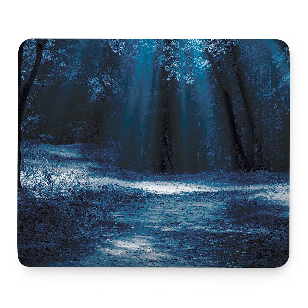 Night Forest And Moonlight Print Mouse Pad