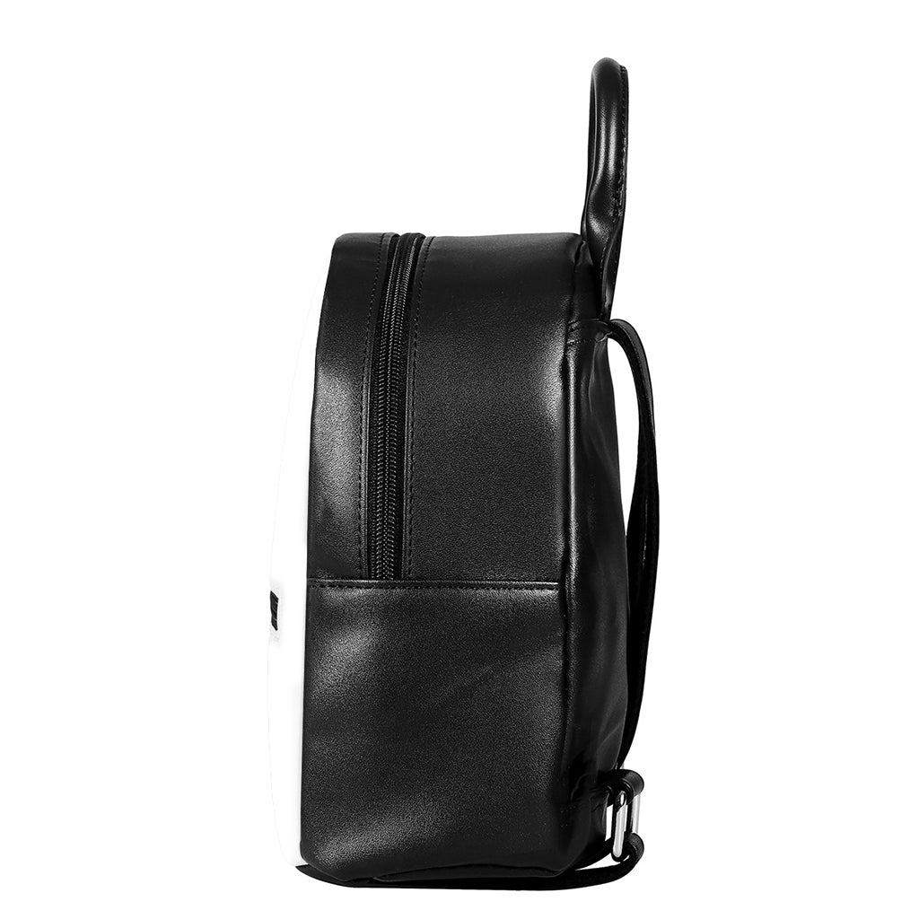 Night Forest Wolf Spirit Print Leather Backpack