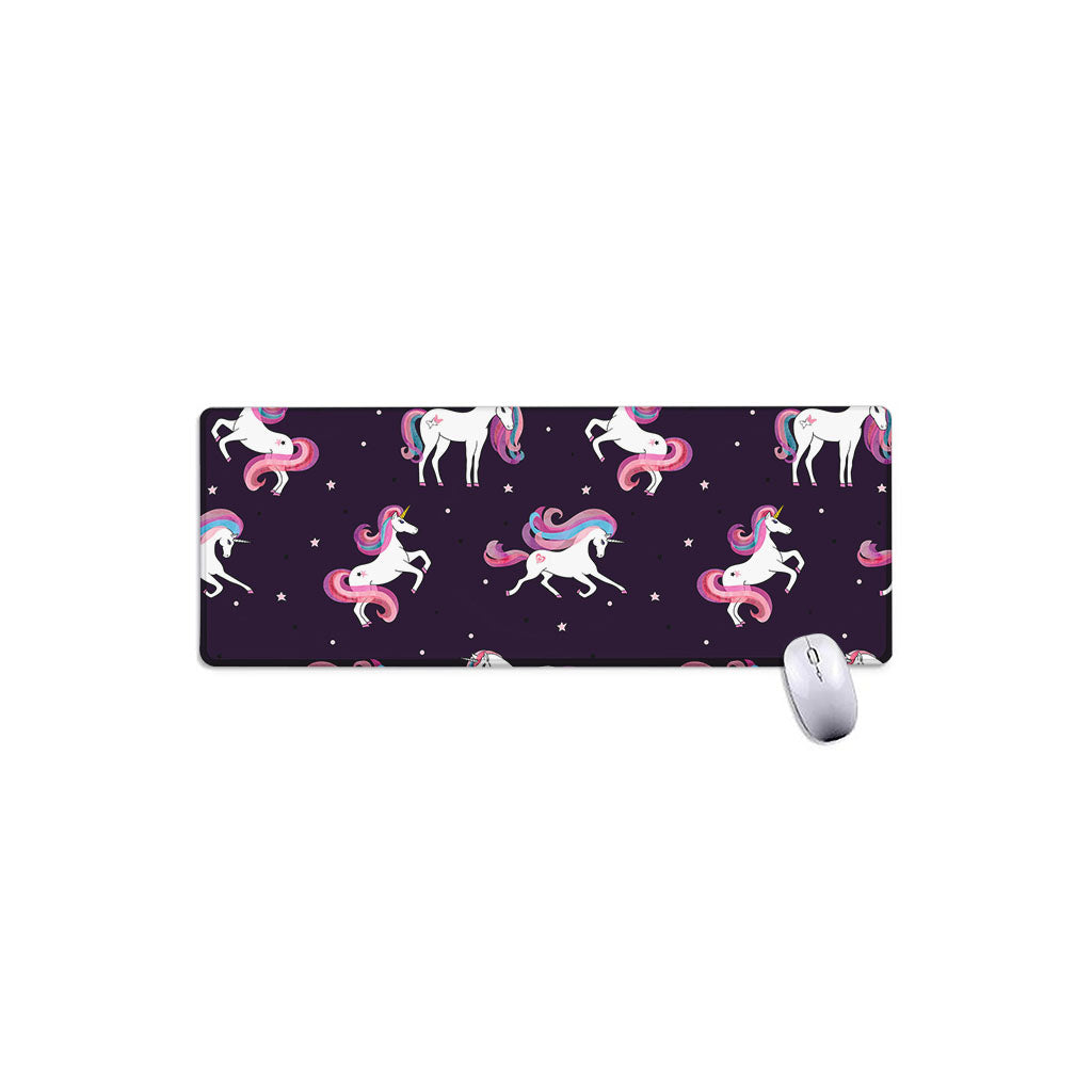 Night Girly Unicorn Pattern Print Extended Mouse Pad